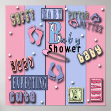 Baby shower Poster afdrukken