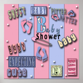Baby shower Poster afdrukken