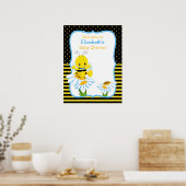 Baby shower Poster van Baby van suikerbieten (Keuken)