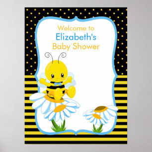 Baby shower Poster van Baby van suikerbieten