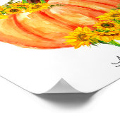 Baby shower Poster van pompoen Late Night Diapers (Hoek)