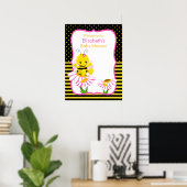 Baby shower Poster  van zoete Baby (Thuiskantoor)