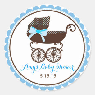Baby shower Pram Stickers