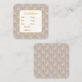 Baby shower Prediction Kaart – Leuke Gastactivitei (Voorkant / Achterkant)