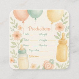 Baby shower Prediction Kaart – Leuke Gastactivitei