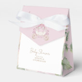 Baby shower Princess Carriage Bedankdoosjes (Voorkant Zijde)