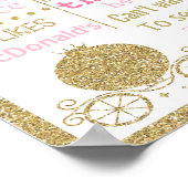 Baby shower Princess girl poster banner (Hoek)