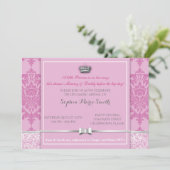 Baby shower Princess Invitation Kaart (Staand voorkant)