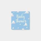 Baby shower Puffy White Clouds Post-it® Notes (Voorkant)