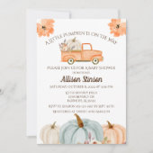 Baby shower Pumpkin Truck Kaart (Voorkant)