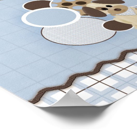 Baby shower Puppy Banner Poster (Hoek)