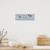 Baby shower Puppy Banner Poster (Keuken)