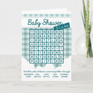 baby shower puzzel
