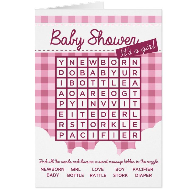 baby shower puzzel (Voorkant)