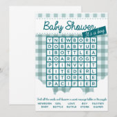 baby shower puzzel kaart (Voorkant / Achterkant)