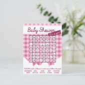 baby shower puzzel uitnodiging briefkaart (Staand voorkant)