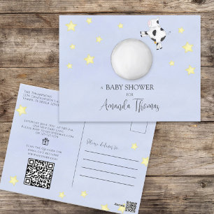 Baby Shower QR Code Cadeau Registratie Nursery Rij Briefkaart