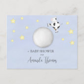 Baby shower QR-code Cadeauregister Nursery Rhyme Briefkaart (Voorkant)