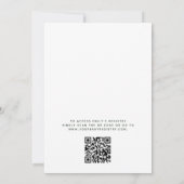 Baby shower QR Code Greenery Eucalyptus Kaart (Achterkant)