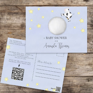 Baby Shower QR Code Sociale Media Kindeffectief Ri Briefkaart