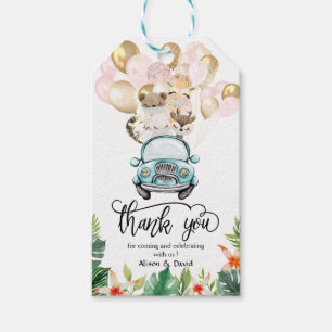 Baby shower Quarantine Treat Label Safari Friend Cadeaulabel