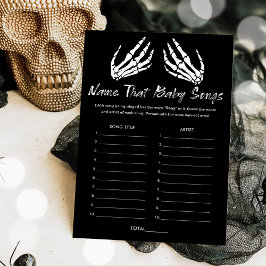 Baby Shower Raad die Babyliedjes Spelkaart Kaart