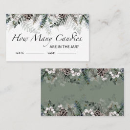 Baby shower Raad eens hoeveel Snoepjes-behuizingsk Informatiekaartje