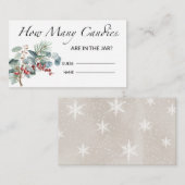 Baby shower raad hoeveel Snoepjes Informatiekaartje (Voorkant / Achterkant)