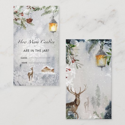 Baby shower raad hoeveel Snoepjes Informatiekaartje (Voorkant / Achterkant)