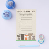 Baby shower raadt de Kaarten van het Baby Food Gam (Enkel)