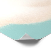 Baby shower raden de vervaldatum kalender Poster (Hoek)