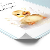 Baby shower raden hoeveel eendje teken poster (Hoek)