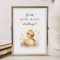 Baby shower raden hoeveel eendje teken