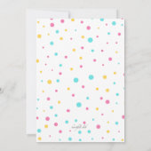 Baby shower Raffle Invitation Kaart (Achterkant)