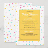 Baby shower Raffle Invitation Kaart (Voorkant / Achterkant)