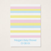 Baby shower Raffle Ticket Beach Ball Visitekaartje (Achterkant)