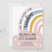 BABY SHOWER|RAINBOW INVITE|Codedouche|Pastels Kaart (Voorkant)