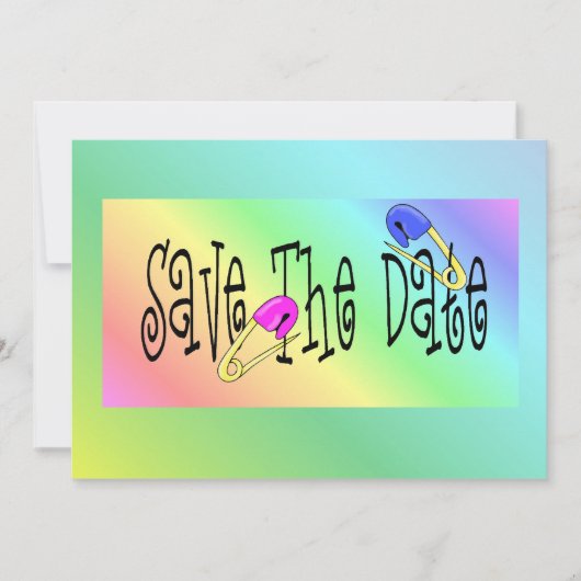 baby shower Rainbow Pins-uitvindingen Kaart (Voorkant)