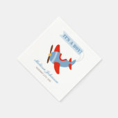 Baby shower Red Blue Boy Servetten (Hoek)
