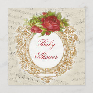 Baby shower Red Rose Lijst — Specificaties Kaart