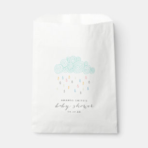 Baby shower Regen wolken Bedankzakje