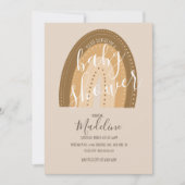 Baby Shower Regenboog Boheemse Warme Tinten Kaart (Voorkant)