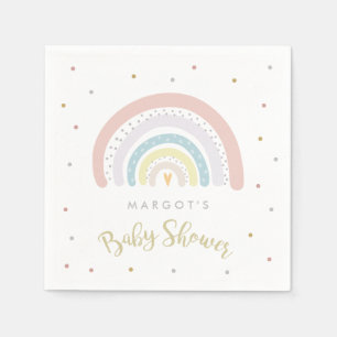 Baby shower regenboog Genderneutraal Servet