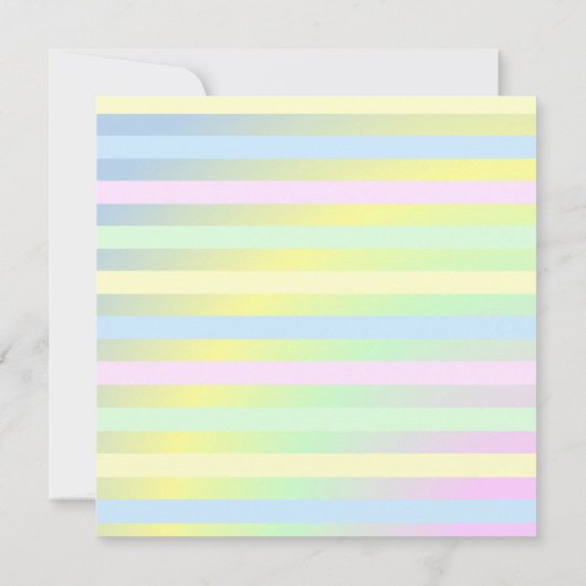 Baby shower regenboogkleuren kaart (Achterkant)