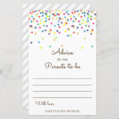 Baby shower regenboogsprintje Game, AFGEDRUKT (Voorkant / Achterkant)