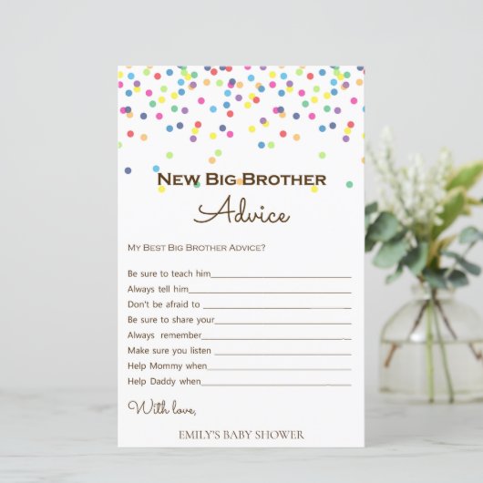 Baby shower regenboogsprintje Game, AFGEDRUKT (Staand voorkant)