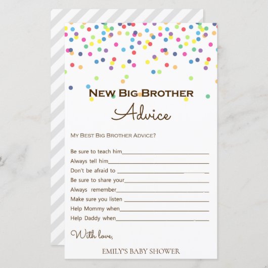 Baby shower regenboogsprintje Game, AFGEDRUKT (Voorkant / Achterkant)