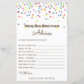 Baby shower regenboogsprintje Game, AFGEDRUKT (Voorkant)