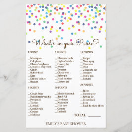 Baby shower regenboogsprintje Game, AFGEDRUKT