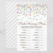 Baby shower regenboogsprintje Game, AFGEDRUKT (Voorkant / Achterkant)